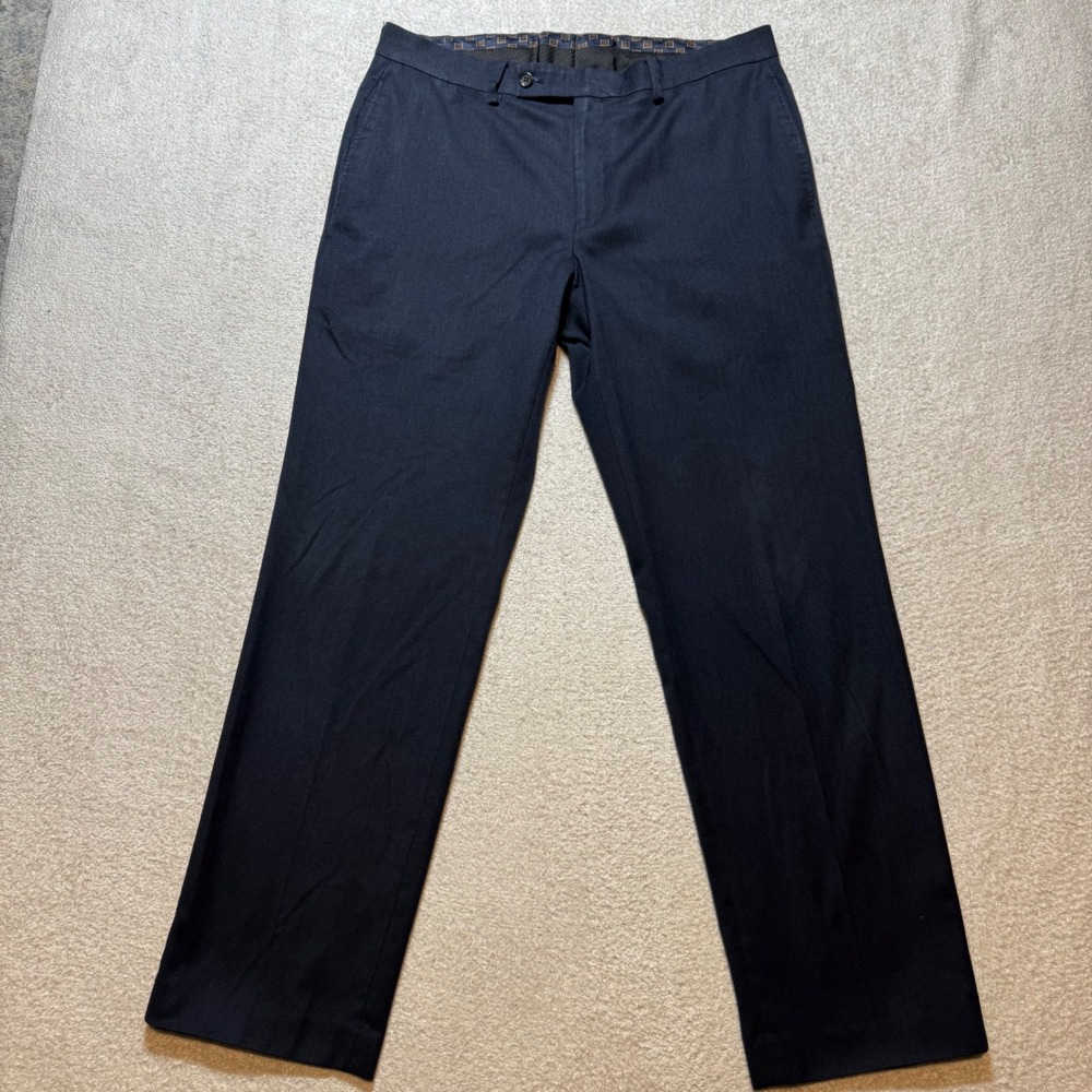 Vintage Lauren Ralph Lauren Navy Dress Pants Men 33x30 Straight Leg Y2K Trouser